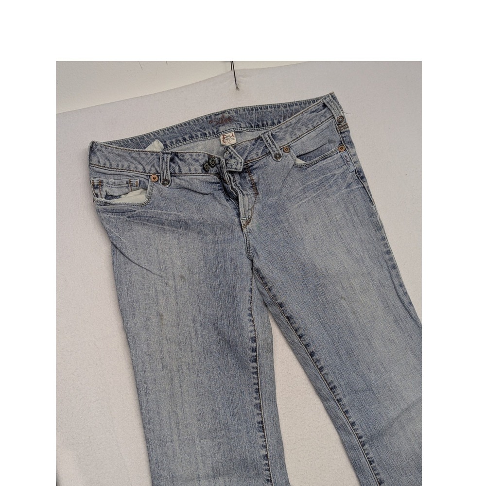Silver Jeans Shar Flare Leg Jeans Light Wash Low Rise Y2K 33x35